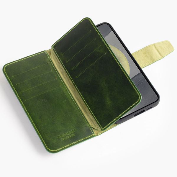 Wachikopa Étui de téléphone portefeuille Multi Wallet Samsung Galaxy S24 - Forest Green