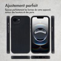 Accezz Coque Tough avec MagSafe Apple iPhone 17e / 16e - Noir