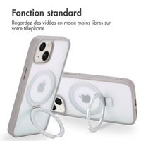 Accezz Coque Ring Stand avec MagSafe iPhone 14 - Grey