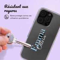 Coque personnalisée avec un nom iPhone 16 Pro - Transparent