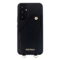 Dutchies Coque avec porte-cartes Samsung Galaxy A54 - Cordon de téléphone non inclus - Noir