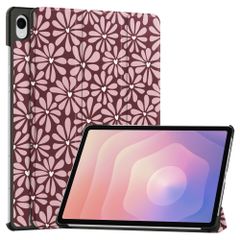 imoshion Coque tablette Design Trifold Samsung Galaxy Tab S11 - Bloom Love Blush