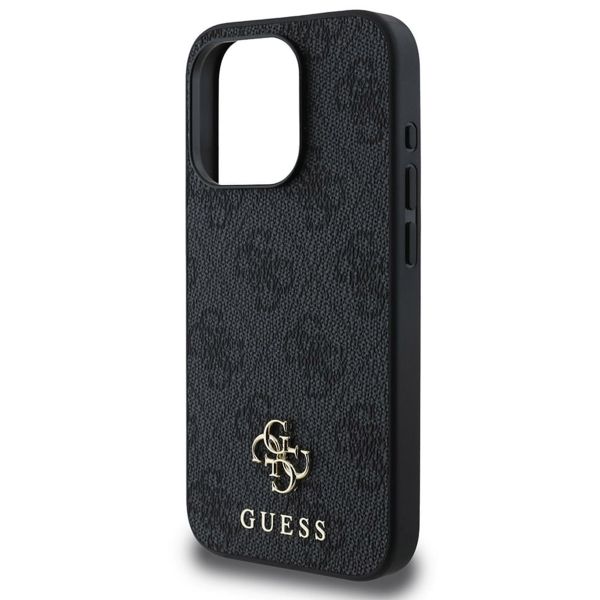 Guess Coque 4G Metal Logo MagSafe Apple iPhone 15 Pro - Noir