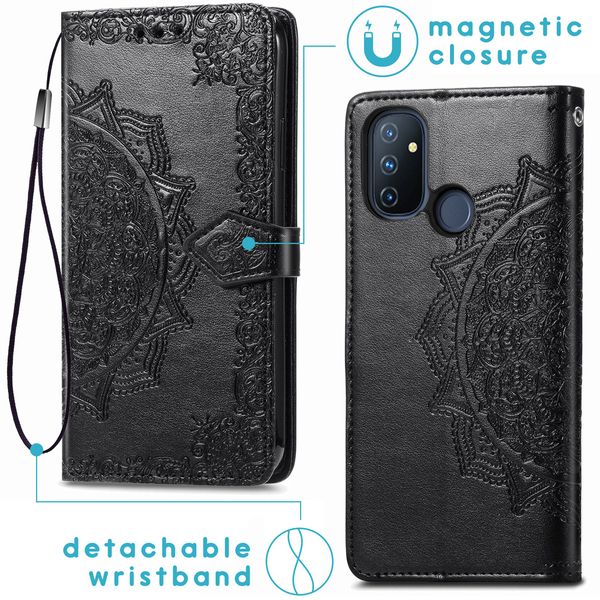 imoshion Etui de téléphone portefeuille Mandala OnePlus Nord N100