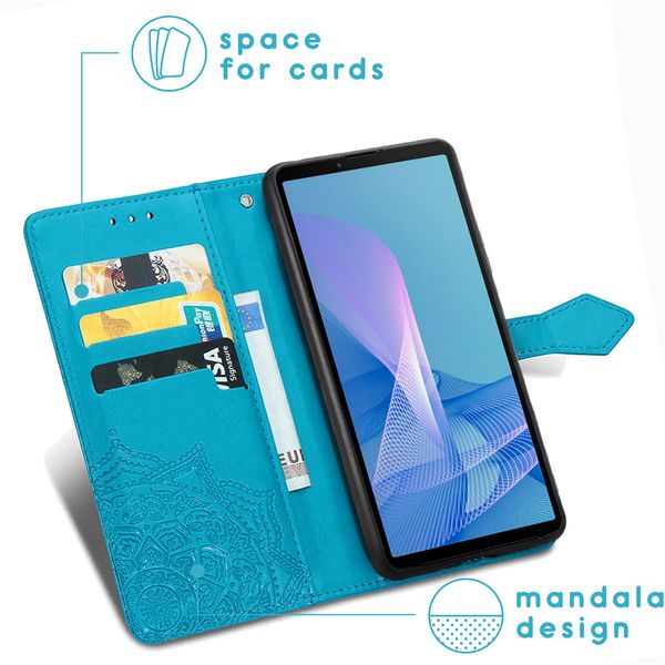 imoshion Etui de télephone Mandala Sony Xperia 10 III - Bleu clair