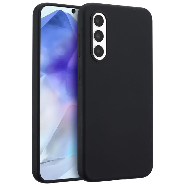 Accezz Coque arrière en silicone liquide avec MagSafe Samsung Galaxy A56 - Noir