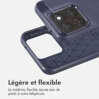 imoshion Coque Brushed Motorola Moto G77 - Bleu foncé