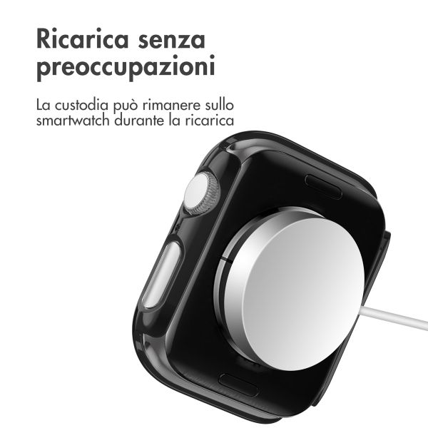 imoshion Coque rigide brillante à couverture complète Apple Watch 4 / 5 / 6 / SE - 40 mm - Noir