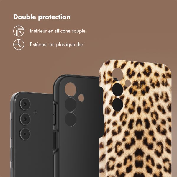 Selencia Coque arrière Vivid Tough Samsung Galaxy A15 (5G/4G) - Wild Leo