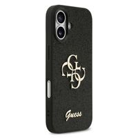 Guess Coque 4G Metal Logo Glitter Apple iPhone 17 - Noir