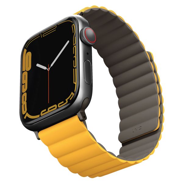 Uniq Bracelet double face Revix Apple Watch Series 1 á 10 / SE / Ultra (2) (44/45/46/49 mm) - Moutarde/Kaki