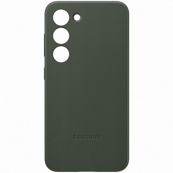 Samsung Original Coque en cuir Samsung Galaxy S23 - Vert