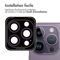 imoshion ﻿Lot de 2 protections d'objectif de caméra Apple iPhone 14 Pro / 14 Pro Max - Violet