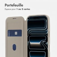 imoshion Bookcase transparente avec MagSafe Apple iPhone 17 Pro - Beige