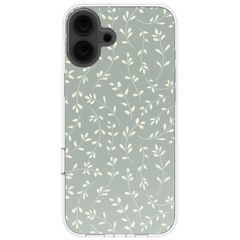 imoshion Coque design pour iPhone 16 - Smoke Green Flowers