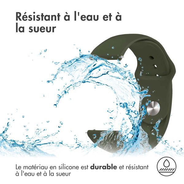 imoshion Bracelet sport en silicone  - Connexion universelle 22 mm - Olive Green