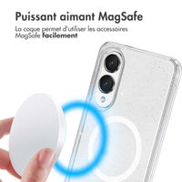 imoshion Coque Pailletée avec MagSafe Samsung Galaxy S25 Edge - Transparent
