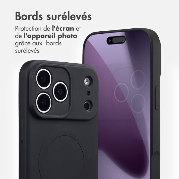 imoshion Coque Couleur avec MagSafe Apple iPhone 17 Pro Max - Noir