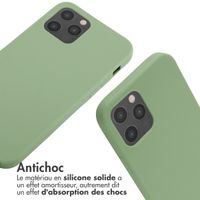 imoshion Coque en silicone avec cordon Apple iPhone 12 (Pro) - Vert