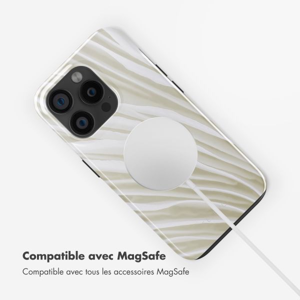 Selencia Coque arrière Vivid avec MagSafe Apple iPhone 15 Pro - Nature Light Brown