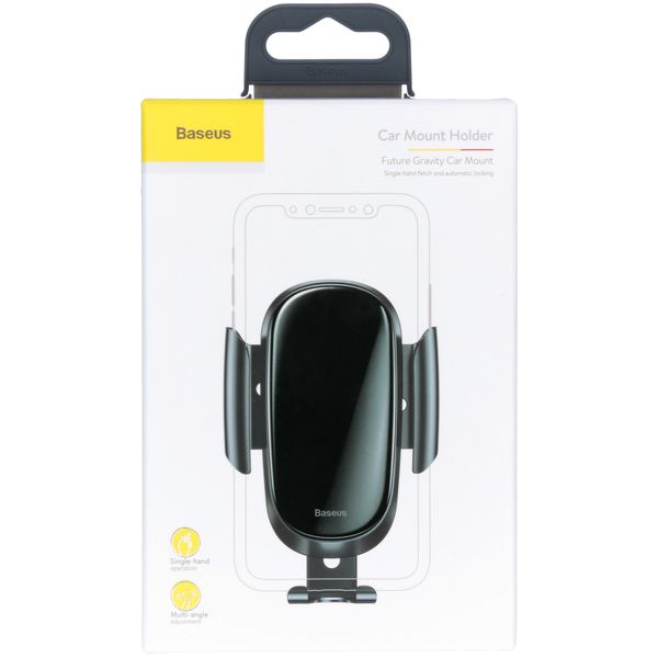 Baseus Future Gravity Car Mount - Support de téléphone pour voiture - Grille de ventilation - Noir