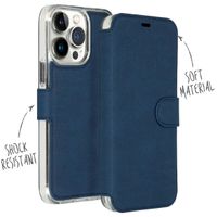 Accezz Étui de téléphone portefeuille Xtreme Wallet iPhone 14 Pro Max - Bleu foncé