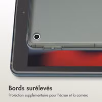 Accezz Coque Frosted Apple iPad 9 (2021) 10.2 pouces / iPad 8 (2020) 10.2 pouces / iPad 7 (2019) 10.2 pouces - Noir