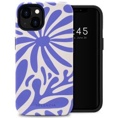 Selencia Coque arrière Vivid iPhone 13 - Modern Bloom Sapphire Blue