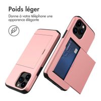 imoshion Coque arrière avec porte-cartes Apple iPhone 14 Pro - Rose Doré