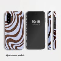 Selencia Coque arrière Vivid Samsung Galaxy A17 (5G) / (4G) - Dream Swirl Chocolate