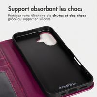 imoshion Étui de télephone portefeuille Design Apple iPhone 17 - Crush Check Coral Dust