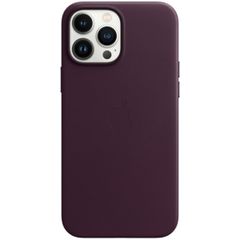 Apple Coque Leather MagSafe iPhone 13 Pro Max - Dark Cherry