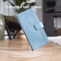 imoshion Étui de téléphone portefeuille Luxe Samsung Galaxy A23 (5G) - Bleu clair