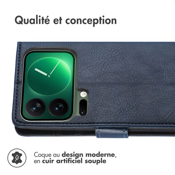 imoshion Étui de télephone portefeuille Xiaomi 17 Pro Max - Bleu foncé