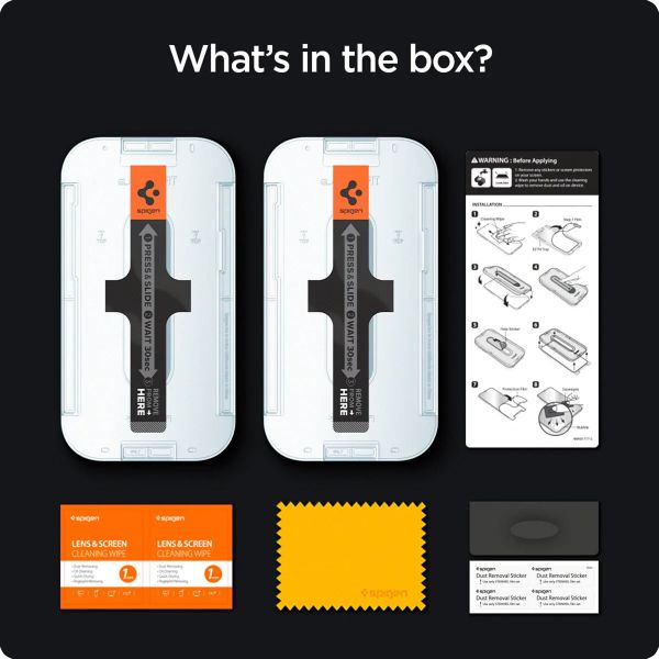 Spigen Protection d'écran en verre trempé GLAStR Privacy Applicator Apple iPhone 14 Pro Max