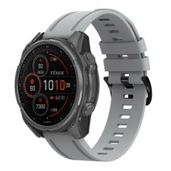 imoshion QuickFit® Line Bracelet en silicone Garmin Watch | Fixation 20 mm - Gris