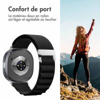 imoshion Bracelet en nylon Alpine Samsung Galaxy Watch 8 (40/44mm) / Classic (46mm) - Noir