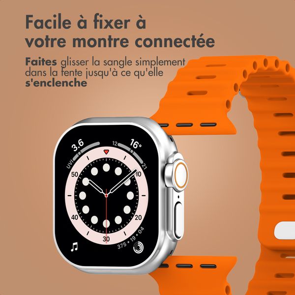 Accezz Bracelet Ocean Apple Watch Series 1 - 9 / SE (38/40/41 mm) | Series 10 / 11 (42 mm) - Orange
