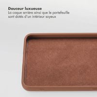 Selencia Étui portefeuille amovible Olyn avec MagSafe Samsung Galaxy S26 Ultra - Marron
