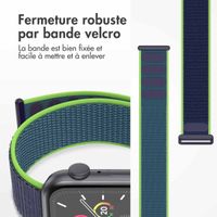 imoshion Bracelet en nylon Apple Watch Series 1 t/m 11 / SE / Ultra (44/45/46/49 mm) - Lime