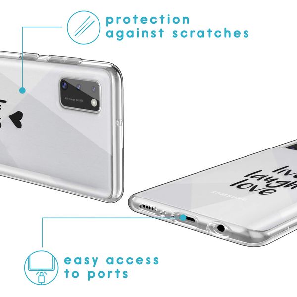 imoshion Coque Design Samsung Galaxy A41 - Live Laugh Love