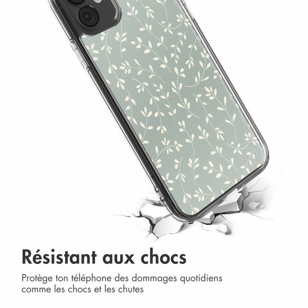 imoshion Coque Design Apple iPhone 11 - Smoke Green Flowers