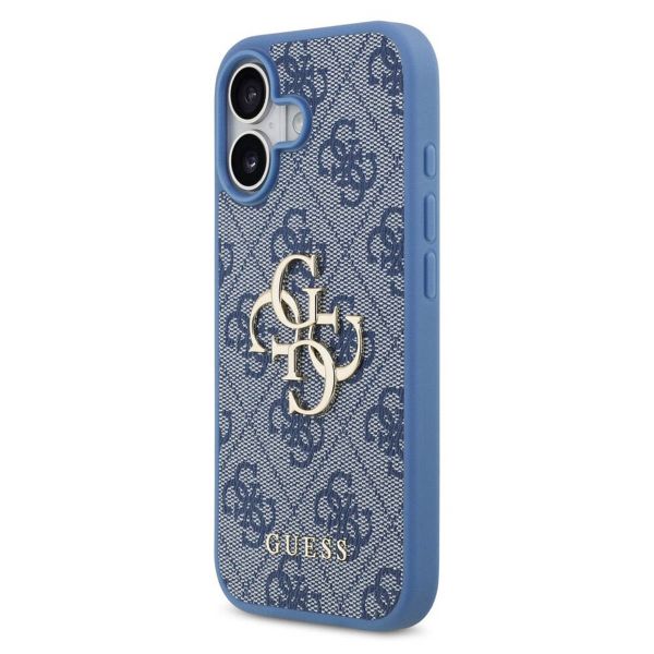 Guess Coque 4G Metal Logo Backcover Apple iPhone 17 - Bleu