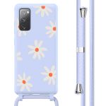 imoshion Coque design en silicone avec cordon Samsung Galaxy S20 FE - Lila Flower Distance