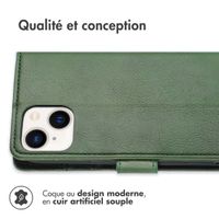 imoshion Étui de télephone portefeuille Apple iPhone 14 / 13 - Vert