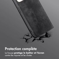 imoshion Étui de téléphone portefeuille Slim Apple iPhone 15 - Noir