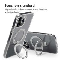 Accezz Coque Ring Stand avec MagSafe Apple iPhone 13 Pro Max - Transparent