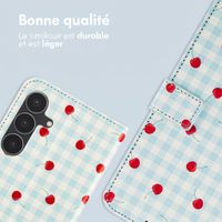 imoshion Étui de télephone portefeuille Design Samsung Galaxy S25 FE - Cherry Check