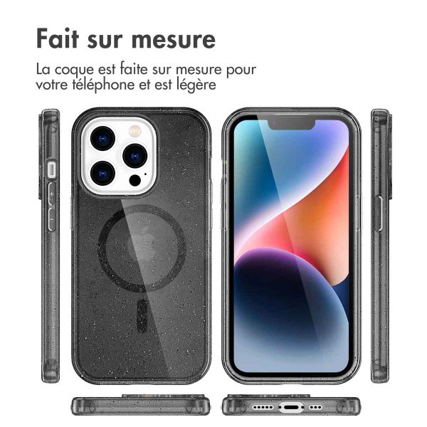 imoshion Coque Sparkle avec MagSafe iPhone 14 Pro Max - Noir