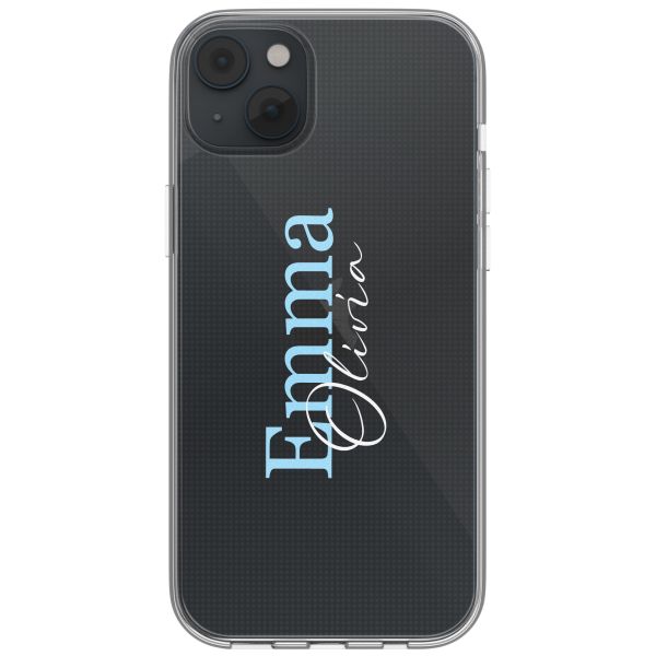 Coque personnalisée avec un nom iPhone 14 - Transparent